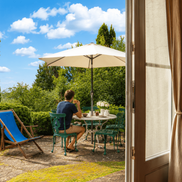 Colazione tranquilla in giardino